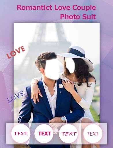 Romantic love couple Photo suit screenshot 3