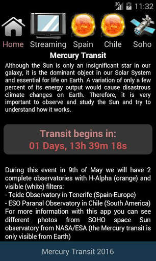 Mercury Transit 2016 screenshot 2