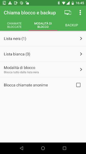 Call blocker e Call backup screenshot 2