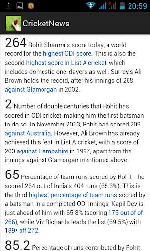 Cricket News screenshot 2