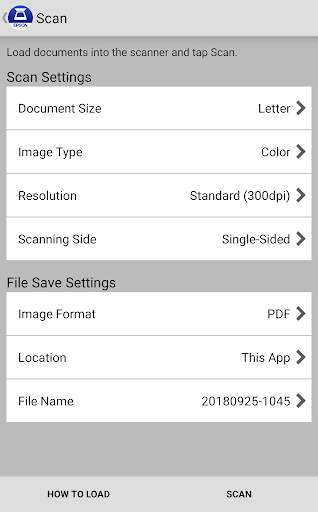 Epson DocumentScan screenshot 2
