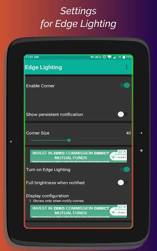 Edge Lighting for non-Edge phone 13 تصوير الشاشة