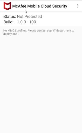 McAfee Mobile Cloud Security App screenshot 1