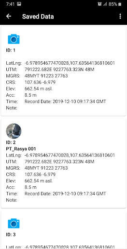 MGRS UTM GPS screenshot 3