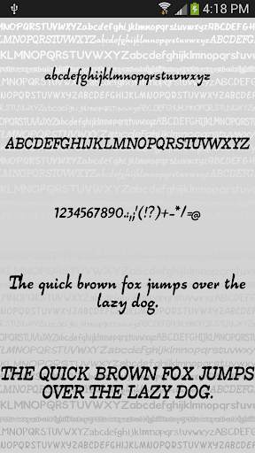 Hand fonts for Android screenshot 3