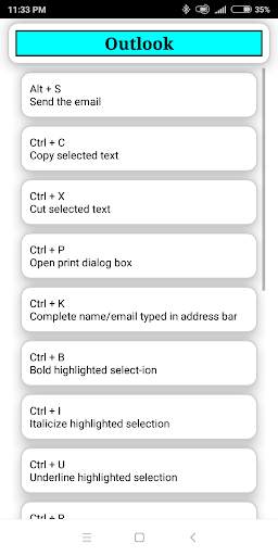 PC Shortcuts - Computer & MS office Shortcuts Keys screenshot 6