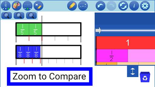 Fraction Strips by mathies screenshot 2