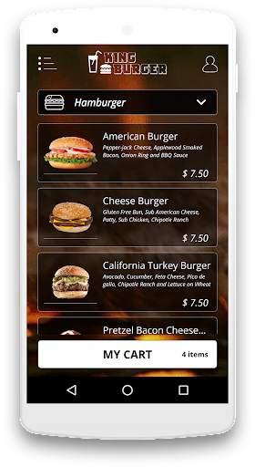 King Burger delivery app скриншот 1
