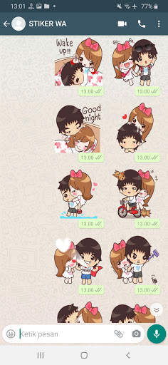 Stiker WA Love Story Couple 2021 WAStickerapps screenshot 4