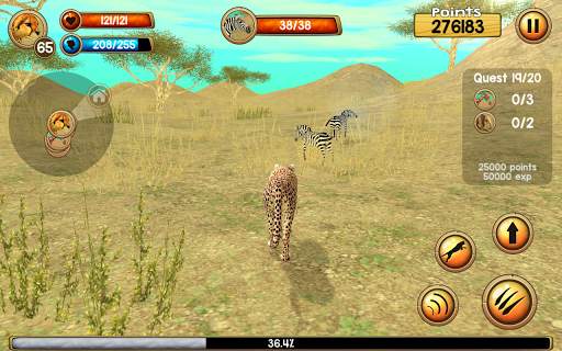 Wild Cheetah Sim 3D स्क्रीनशॉट 4