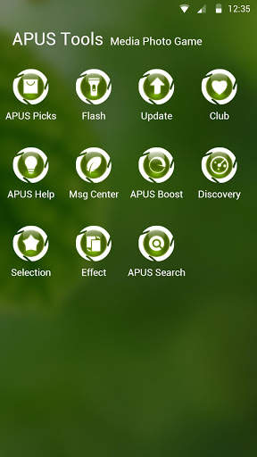 Green|APUS Launcher theme screenshot 3