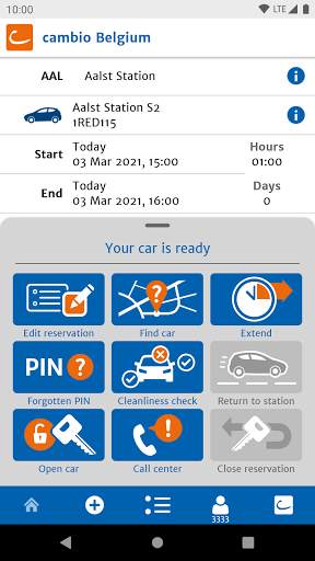 cambio CarSharing скриншот 2