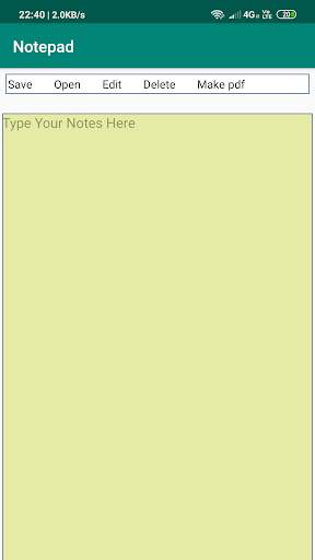 Notepad स्क्रीनशॉट 1