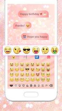 Phone 8 Rose Gold Keyboard स्क्रीनशॉट 2