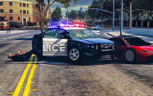 Crazy Car Racing Police Chase screenshot 2