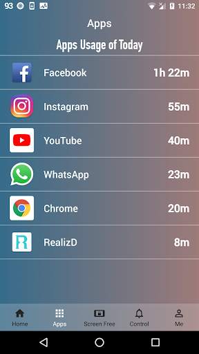 RealizD - Track how much you use your phone скриншот 2