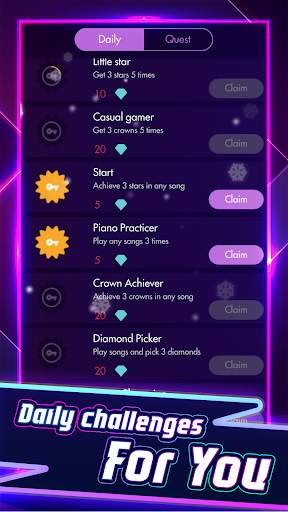 Piano Solo - Magic Dream tiles game 4 screenshot 4