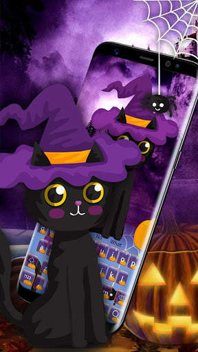 Halloween Black Cat Keyboard screenshot 3