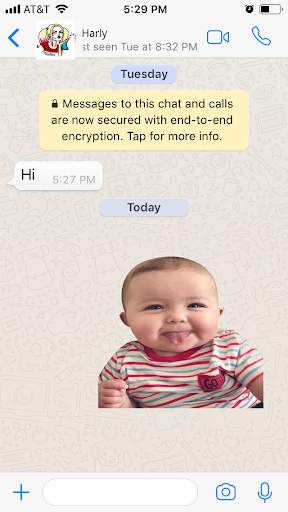 Cute babies stickers for Whatsapp screenshot 1