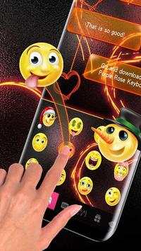 Fire Heart Keyboard Theme screenshot 2