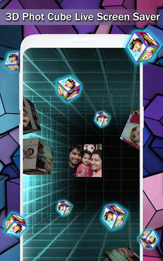 Photo Frame Live Wallpaper 3D Cube Screensaver app screenshot 6