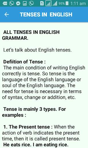 Tense In English screenshot 3