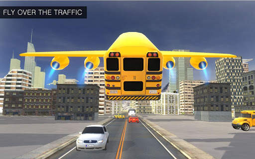 Terbang 3D Sekolah Bus Simulat screenshot 19