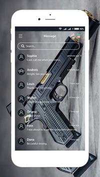 Gun SMS Message - Free Theme for iMessenger screenshot 2