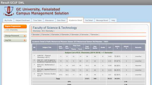 GCUF Portal App (Layyah Campus) скриншот 3