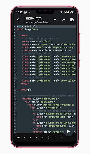 Visual Code Mobile - Websites Builder screenshot 4