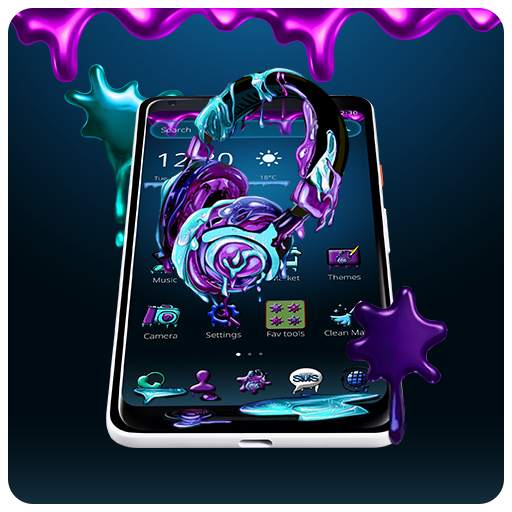 Purple Graffiti Headphone Theme 1.1.3