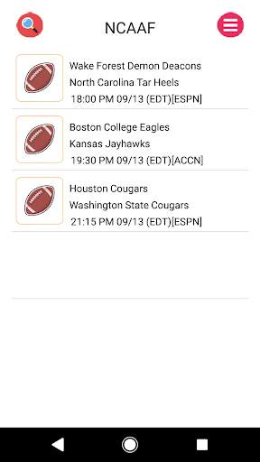 Pro Live Streaming NFL NBA NCAAF NAAF NHL And More screenshot 2