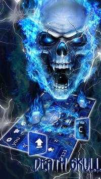 Flaming Skull Keyboard Theme screenshot 2