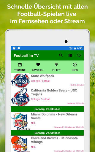 Football im TV live screenshot 6