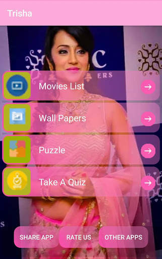 Trisha wallpapers HD-movies list,puzzle 1 تصوير الشاشة