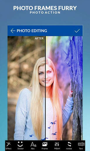 Photo Frames : Furry Photo Action screenshot 1