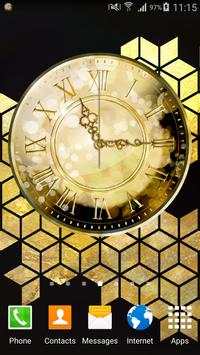 Gold Clock Widget screenshot 1