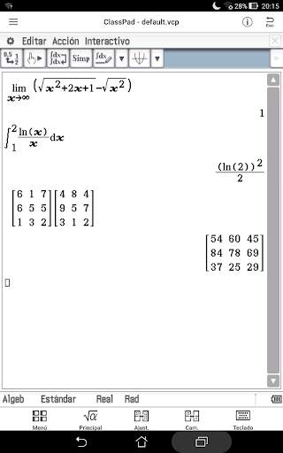 CASIO ClassPad screenshot 3