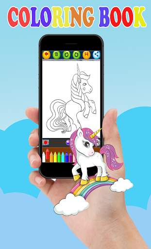 Unicorn Coloring Book-Easy Coloring screenshot 6