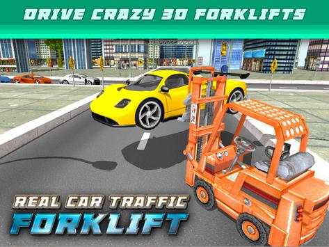 Real Car Traffic Forklift Sim screenshot 6