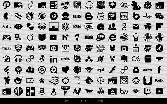 Stamped Black Icons screenshot 5