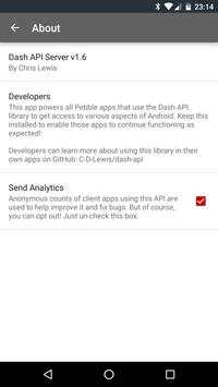 Dash API for Pebble 2 تصوير الشاشة