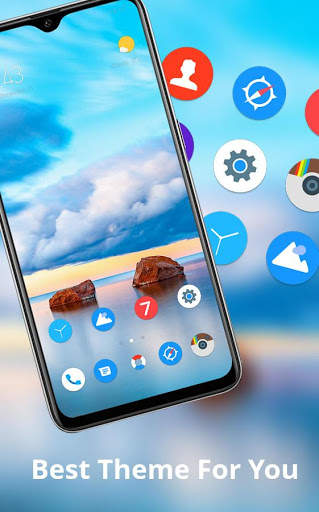 Nature theme bright blue sky peaceful beach screenshot 2