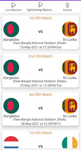 Cricket live score 2021 screenshot 2