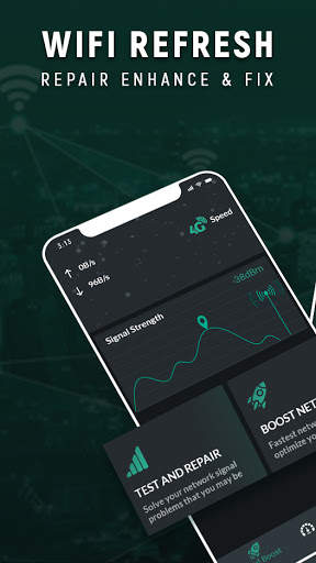 WiFi Refresh with Wifi Signal Strength, Rapair-Fix screenshot 1