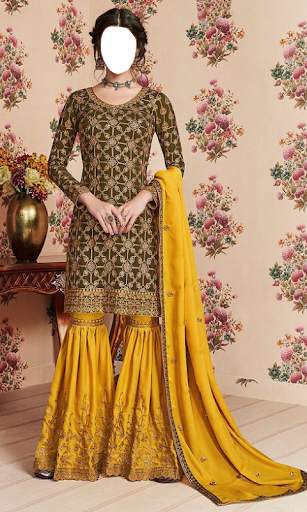 Women Sharara Photo Suit screenshot 7