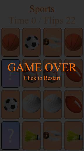Memory Game - Sports screenshot 4