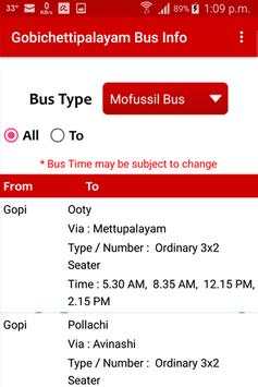 Gobichettipalayam Bus Info screenshot 7