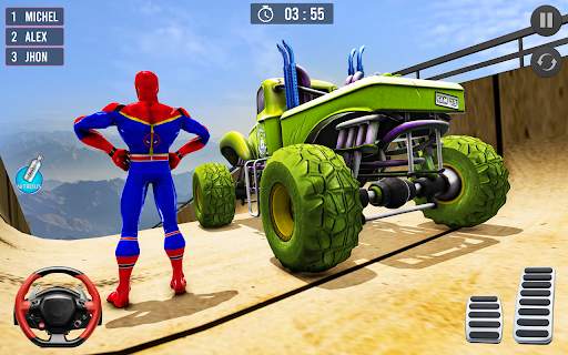 Superhero Game: Car Stunt Game screenshot 2