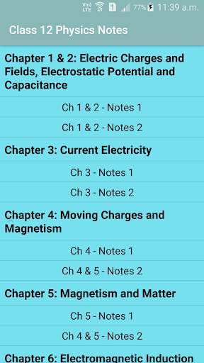 Class 12 Physics Notes скриншот 4